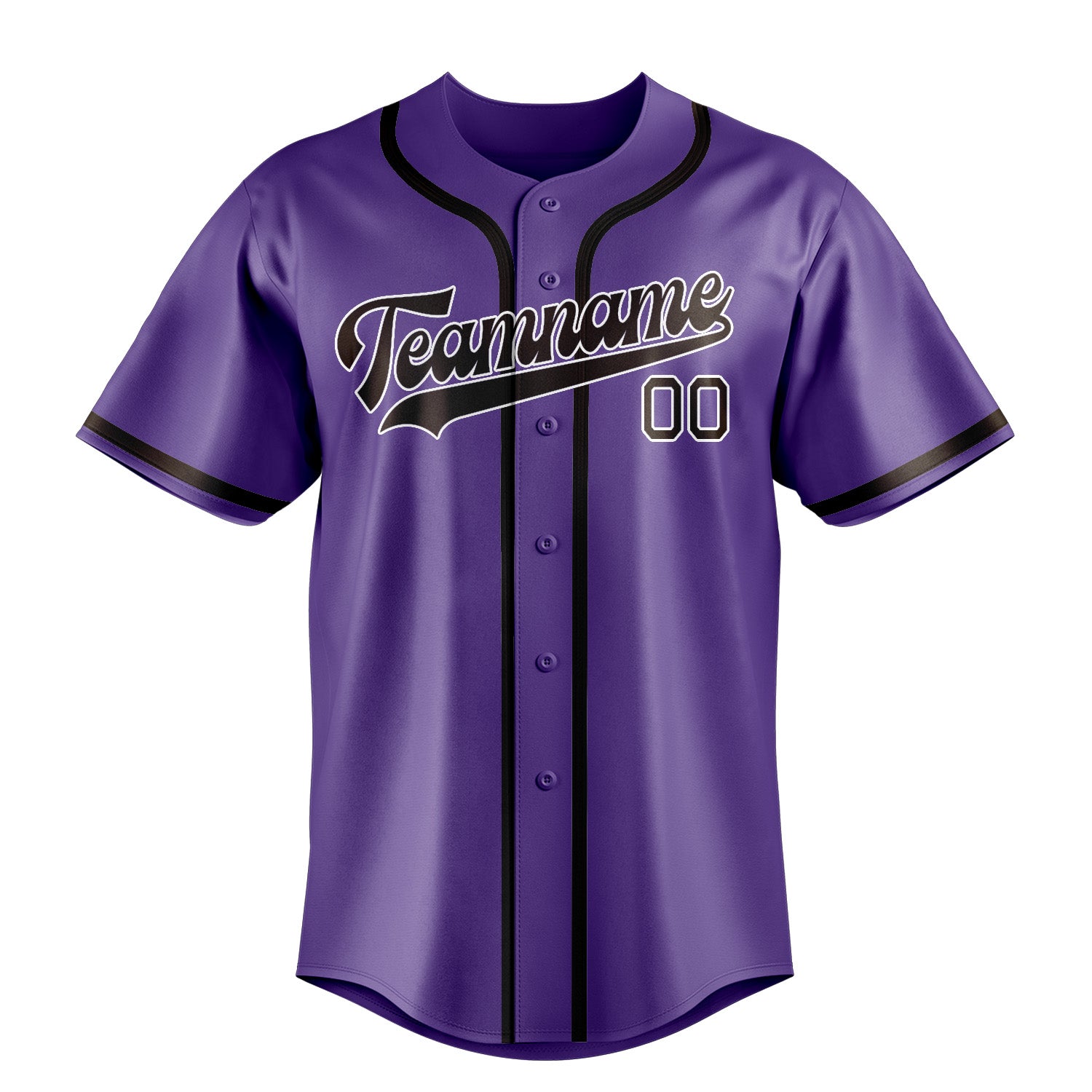 Benutzerdefiniertes Professionelles Lavendel Braun Baseballtrikot