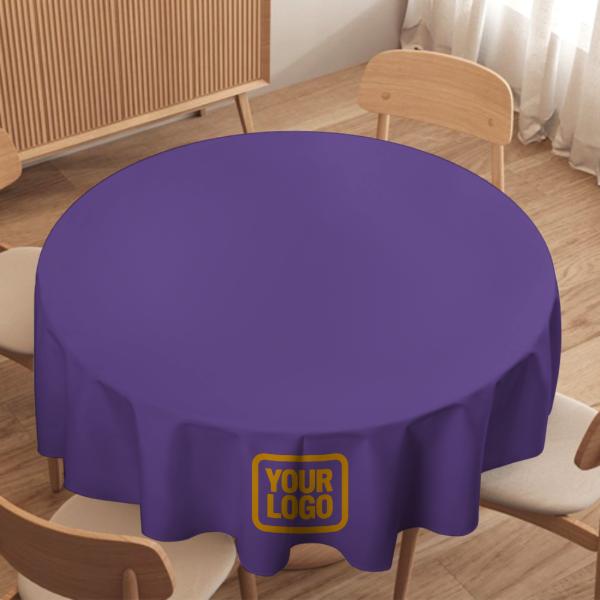 Maßgeschneidertes Lavendel Gelb Runde Tischdecke