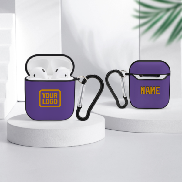 Maßgeschneidertes Lavendel Gelb AirPods-Hülle