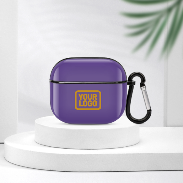 Maßgeschneidertes Lavendel Gelb AirPods-Hülle (3. Generation)