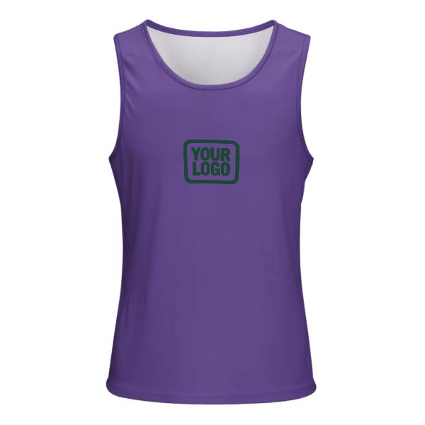 Maßgeschneidertes Lavendel Moosgrün Herren Tanktop