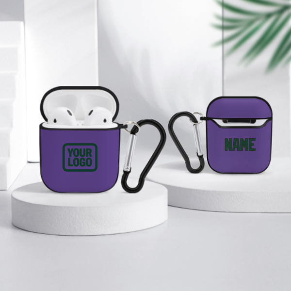 Maßgeschneidertes Lavendel Moosgrün AirPods-Hülle