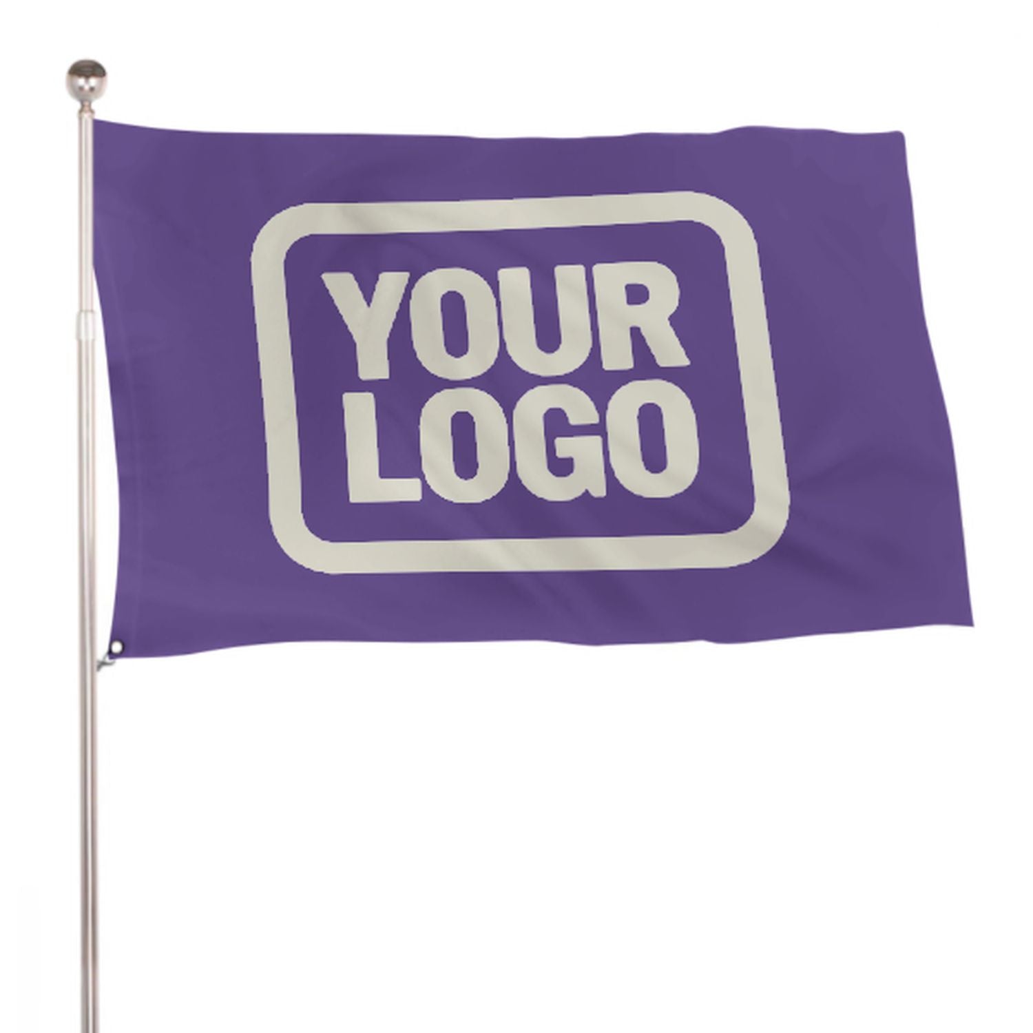 Maßgeschneidertes Lavendel Beige Flagge