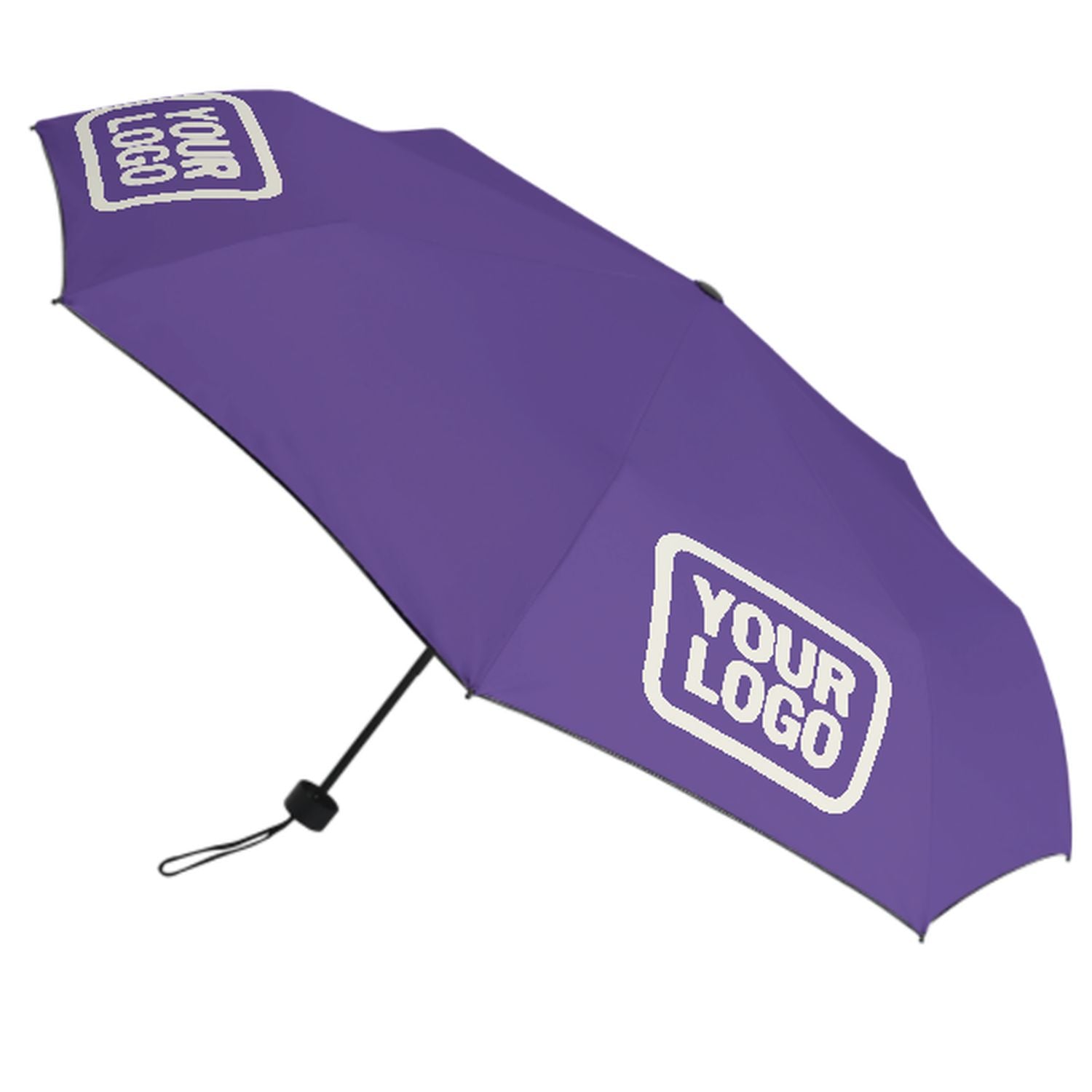 Maßgeschneidertes Lavendel Beige Automatik-Regenschirm