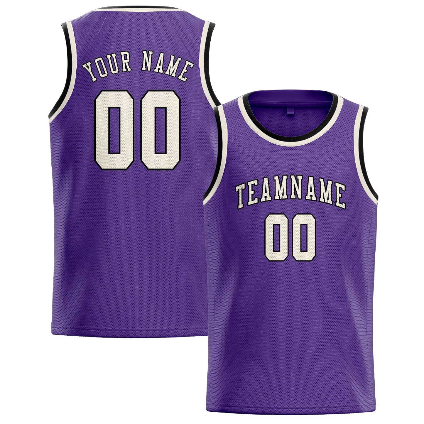 Benutzerdefiniertes Professionelles Lavendel Beige Basketballtrikot