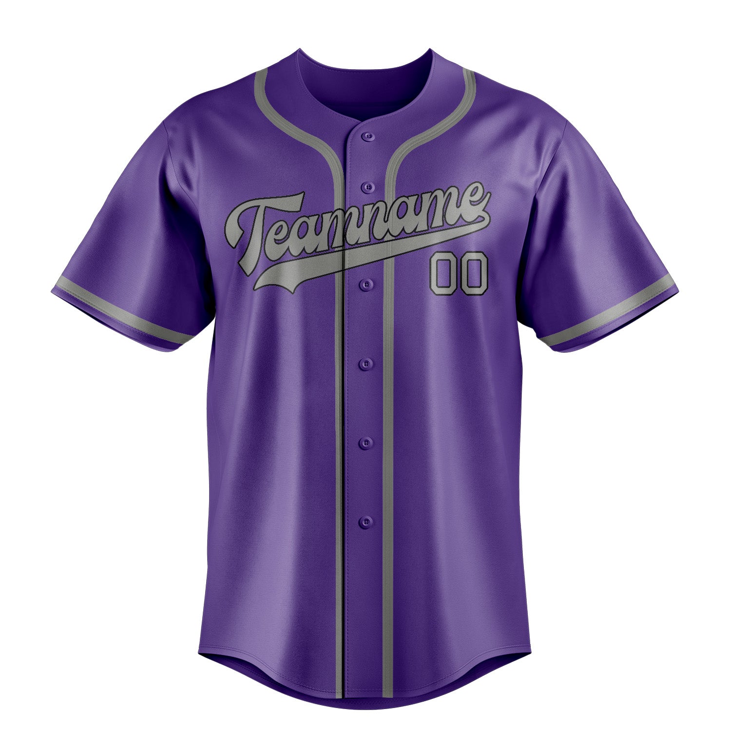 Benutzerdefiniertes Professionelles Lavendel Grau Baseballtrikot