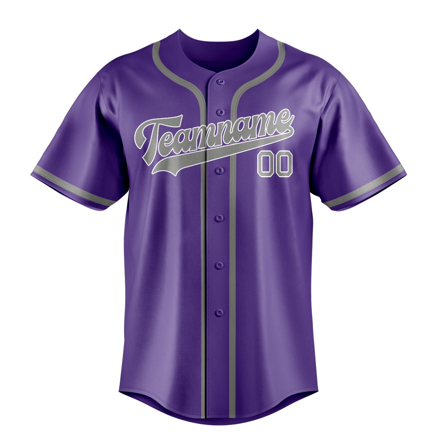 Benutzerdefiniertes Professionelles Lavendel Grau Baseballtrikot