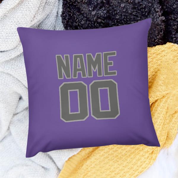 Federa personalizzata color lavanda grigio scuro