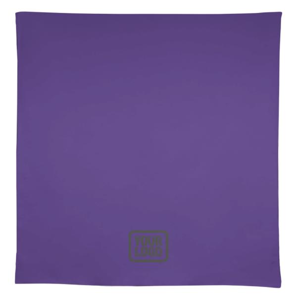 Tovaglia quadrata personalizzata color lavanda e grigio
