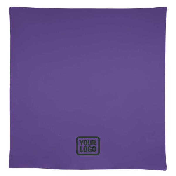 Tovaglia quadrata personalizzata color verde muschio e lavanda