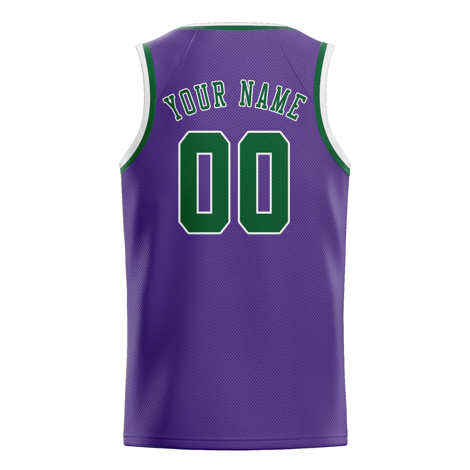 Benutzerdefiniertes Professionelles Lavendel Moosgrün Basketballtrikot