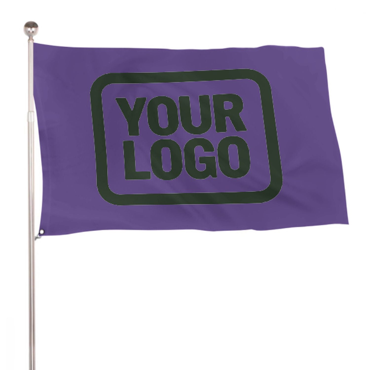 Maßgeschneidertes Lavendel Tannengrün Flagge