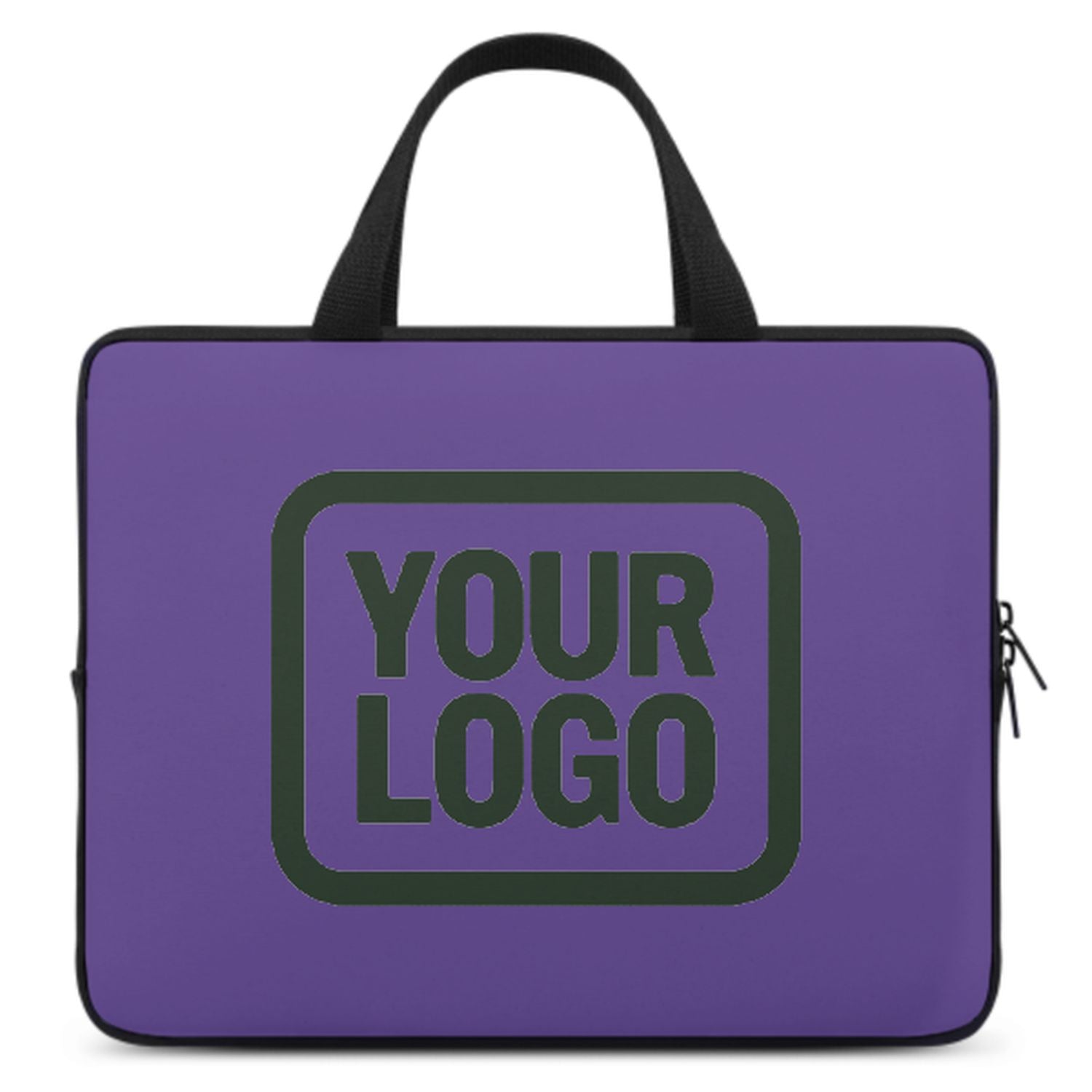 Maßgeschneidertes Lavendel Dark Green Laptop Tasche