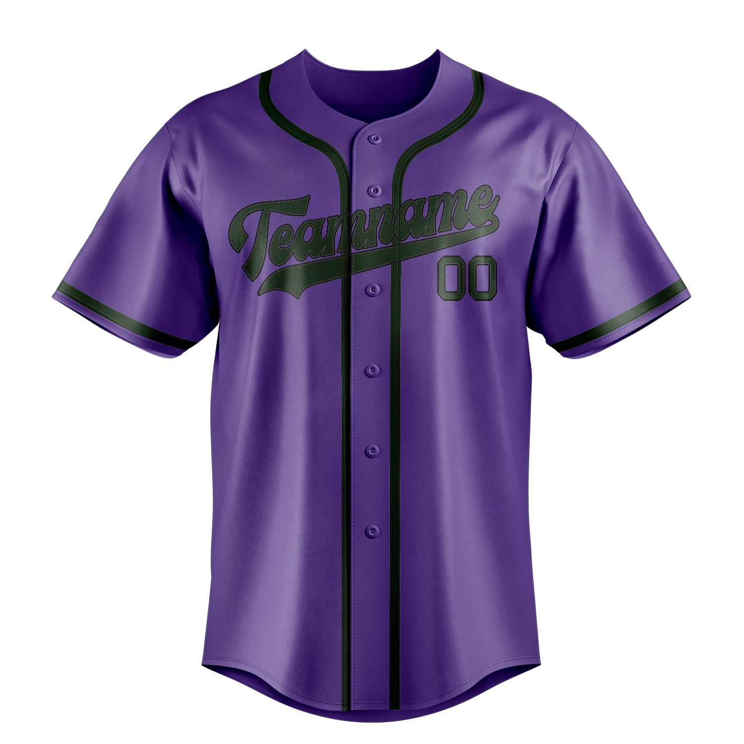 Benutzerdefiniertes Professionelles Lavendel Tannengrün Baseballtrikot
