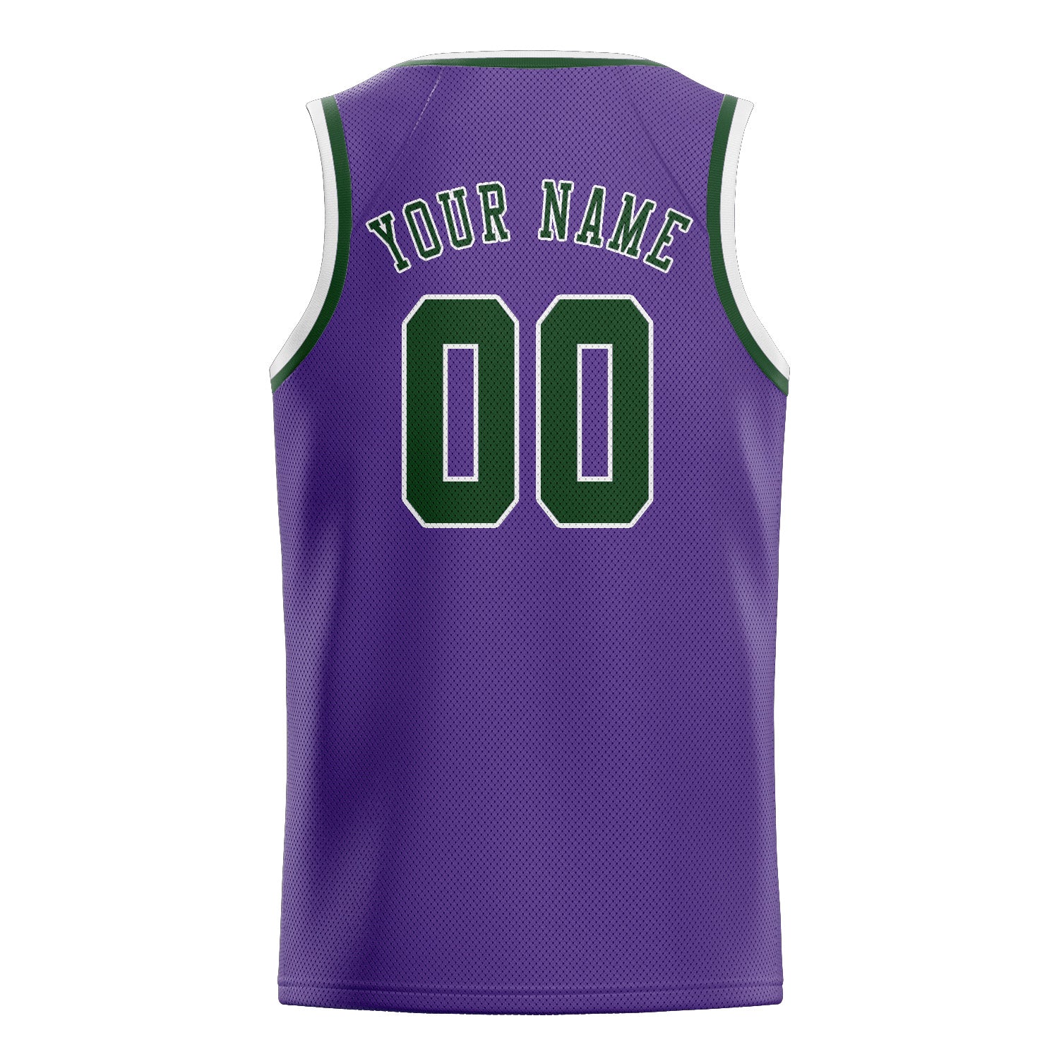 Benutzerdefiniertes Professionelles Lavendel Tannengrün Basketballtrikot