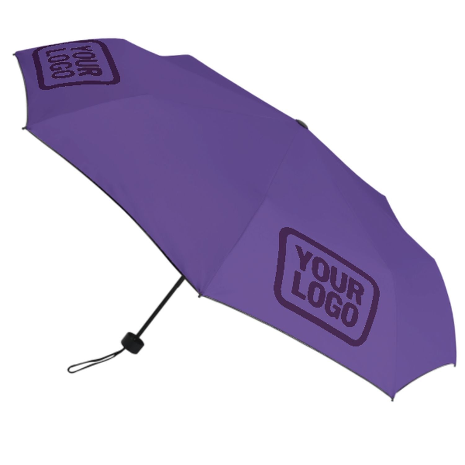 Maßgeschneidertes Lavendel Lila Automatik-Regenschirm