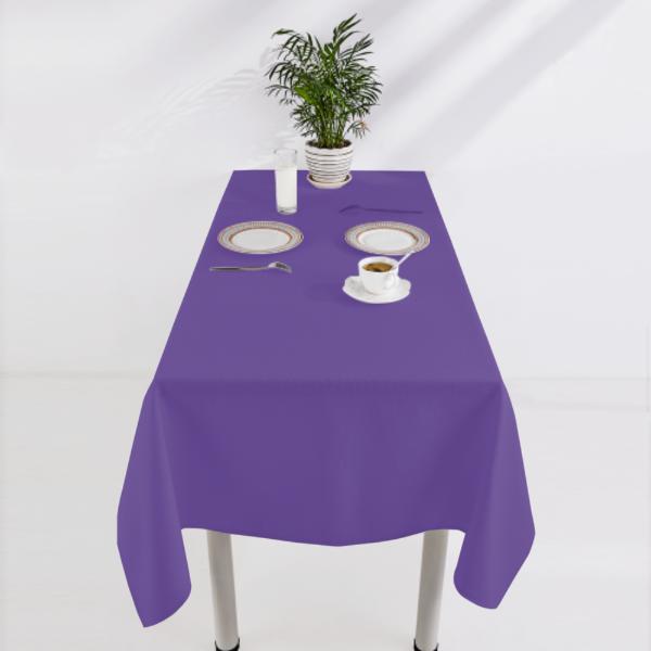 Tovaglia quadrata viola lavanda personalizzata