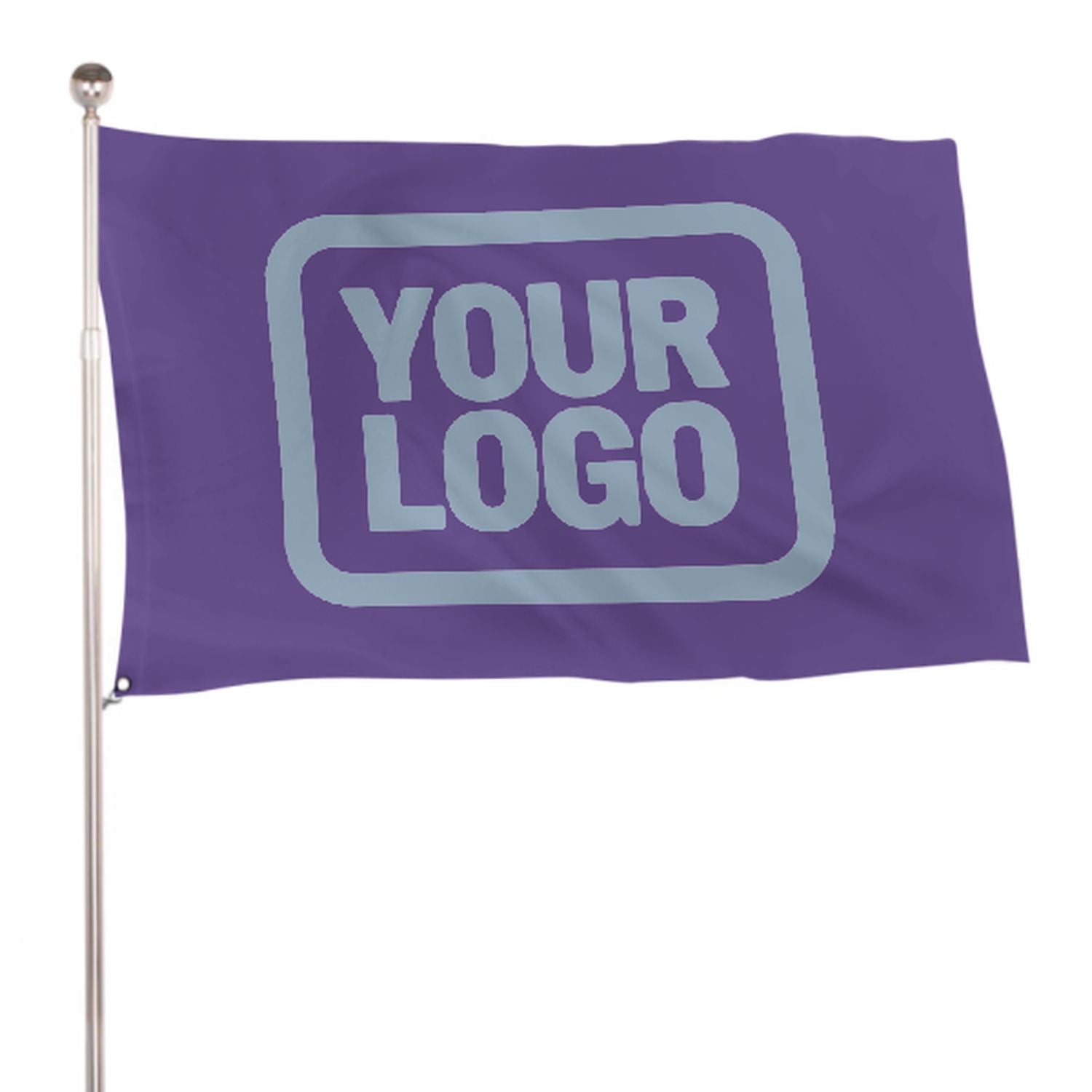 Maßgeschneidertes Lavendel Hellblau Flagge