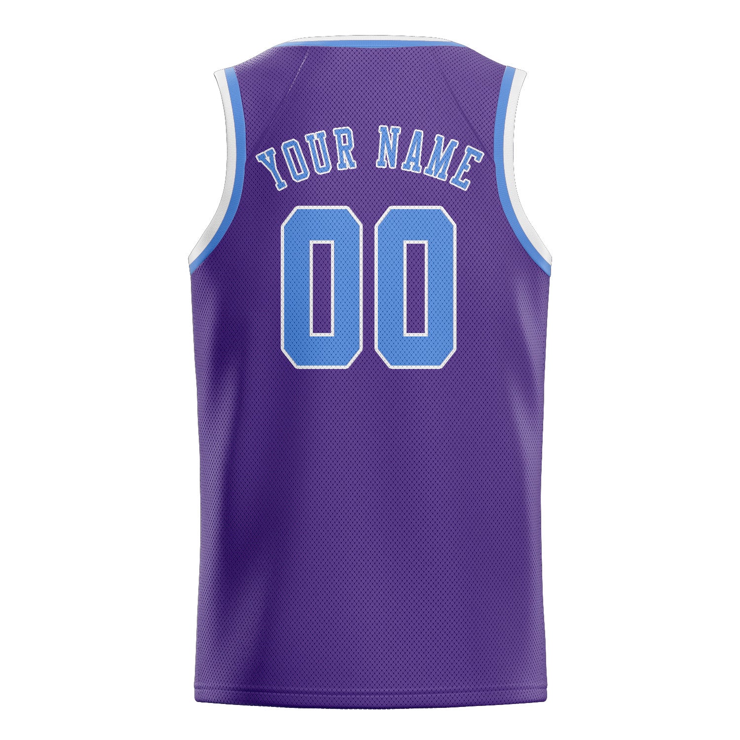 Benutzerdefiniertes Professionelles Lavendel Hellblau Basketballtrikot