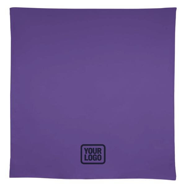 Tovaglia quadrata personalizzata color lavanda e azzurro cielo