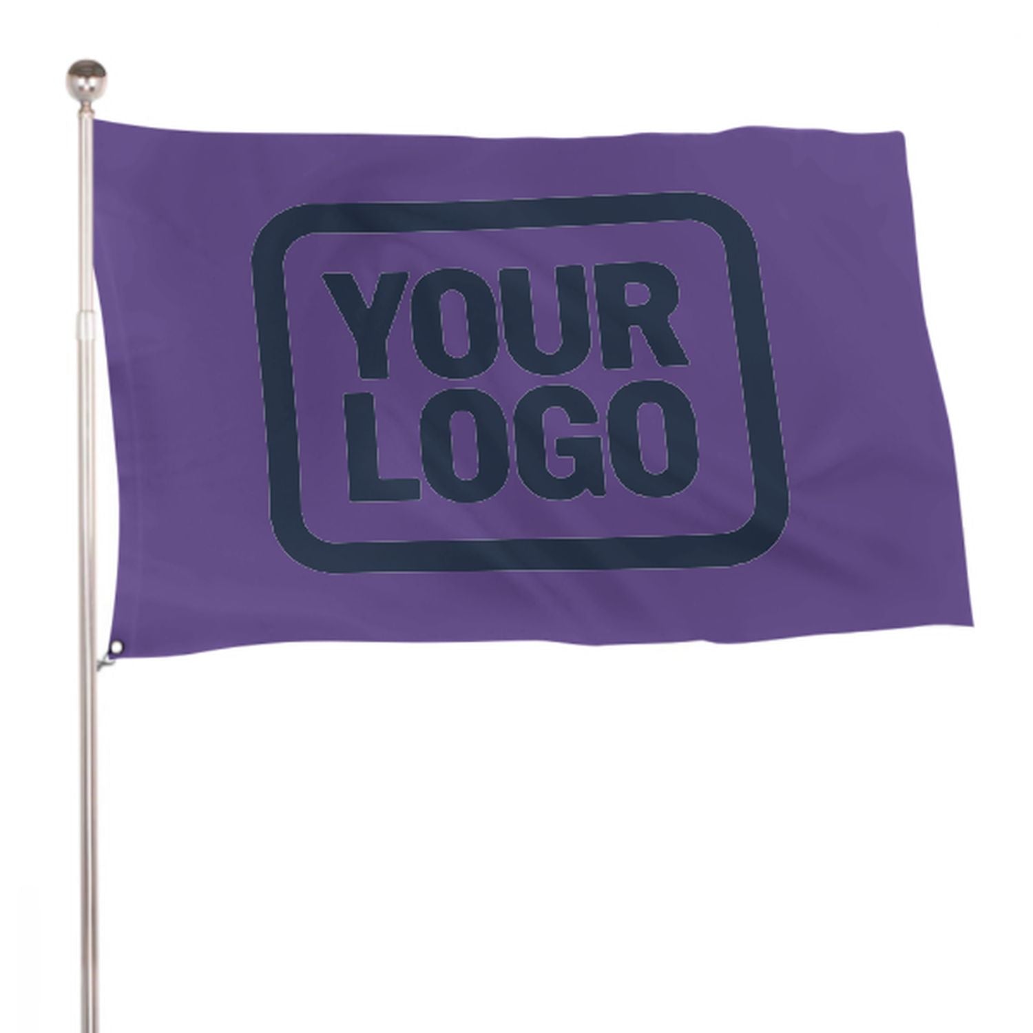 Maßgeschneidertes Lavendel Marineblau Flagge