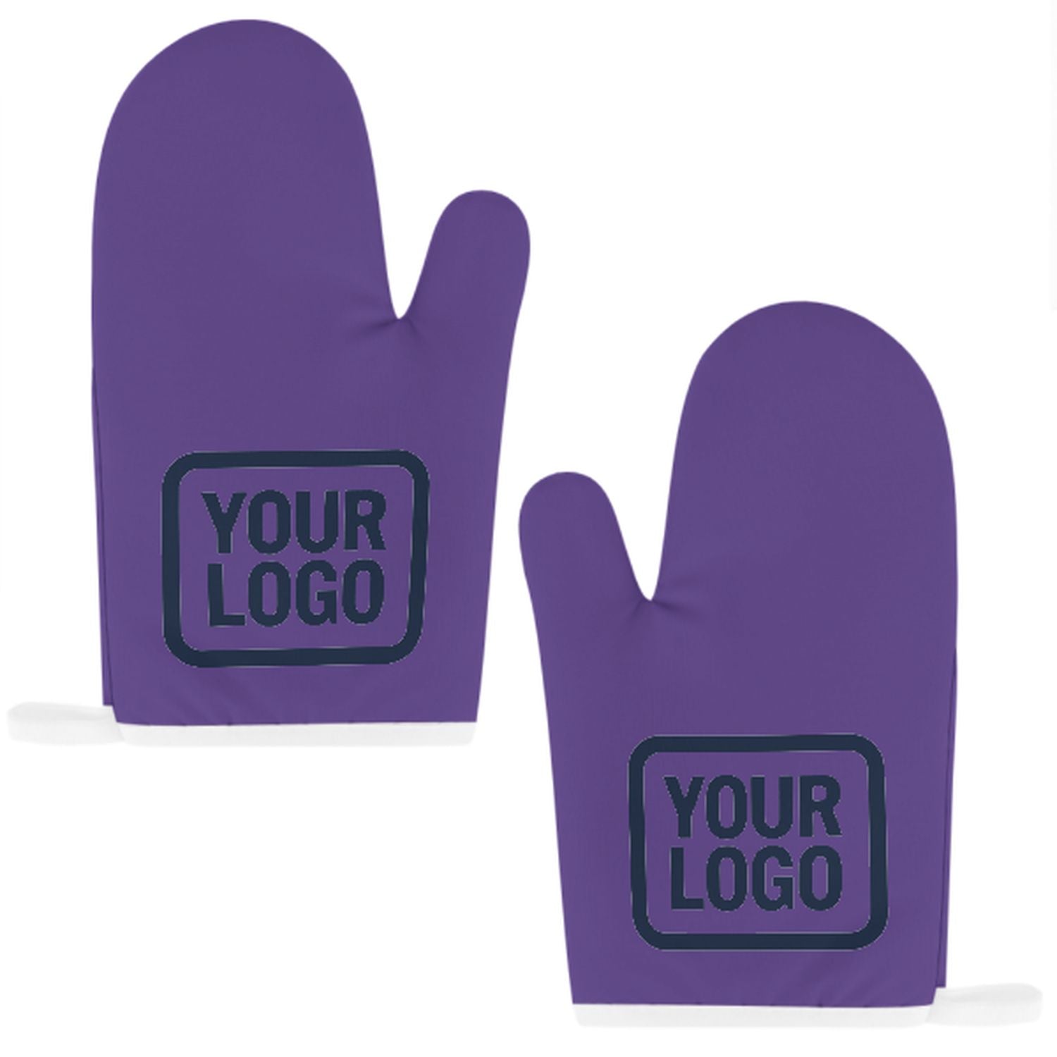 Maßgeschneidertes Lavendel  Marineblau Topfhandschuh Set – 2-teilig
