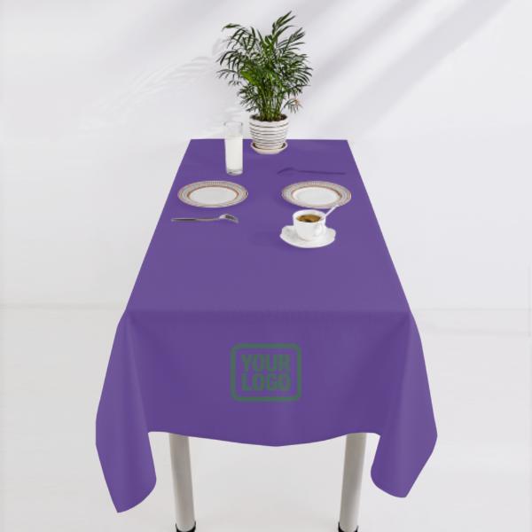 Tovaglia quadrata blu navy lavanda personalizzata