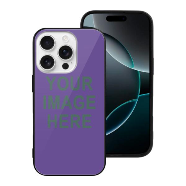 Custodia per telefono personalizzata color lavanda e verde acqua