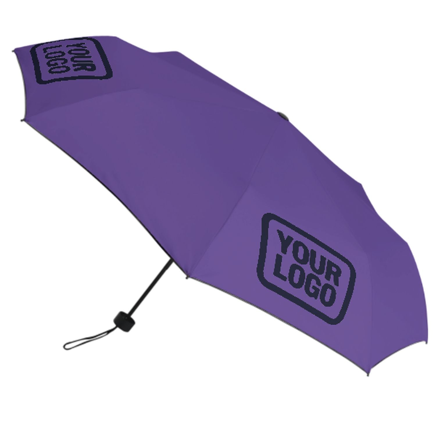 Maßgeschneidertes Lavendel Stahlblau Automatik-Regenschirm