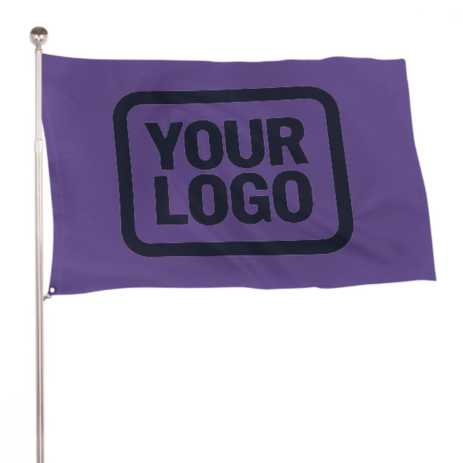Maßgeschneidertes Lavendel Stahlblau Flagge