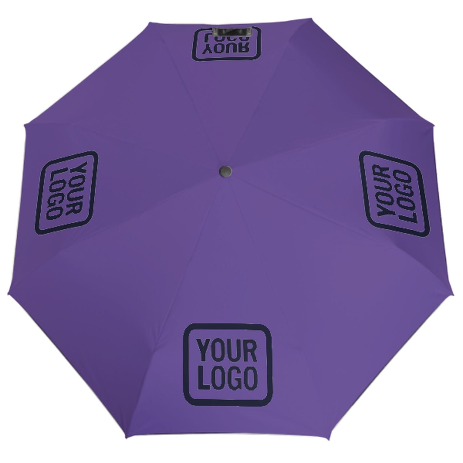 Maßgeschneidertes Lavendel Stahlblau Automatik-Regenschirm