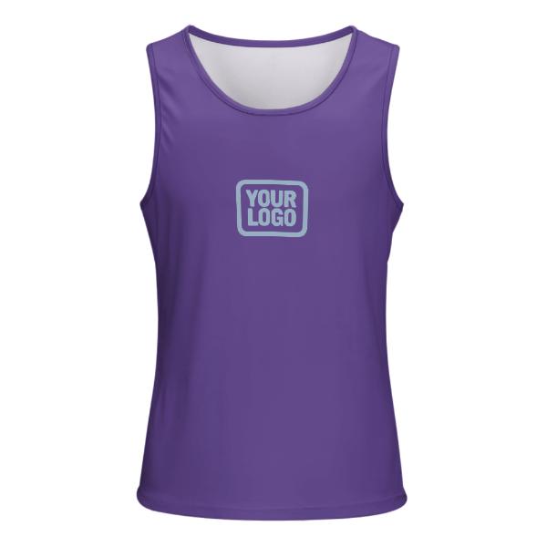 Maßgeschneidertes Lavendel Hellblau Herren Tanktop