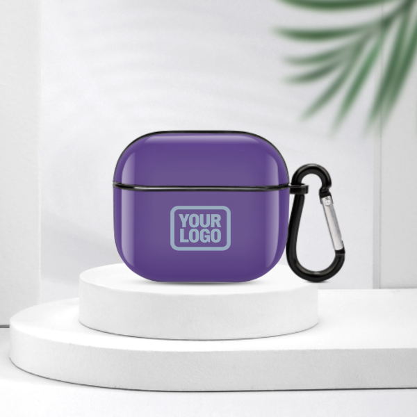 Maßgeschneidertes Lavendel Hellblau AirPods-Hülle (3. Generation)