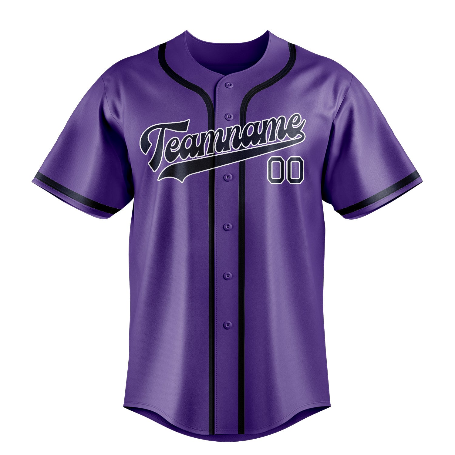 Benutzerdefiniertes Professionelles Lavendel Stahlblau Baseballtrikot