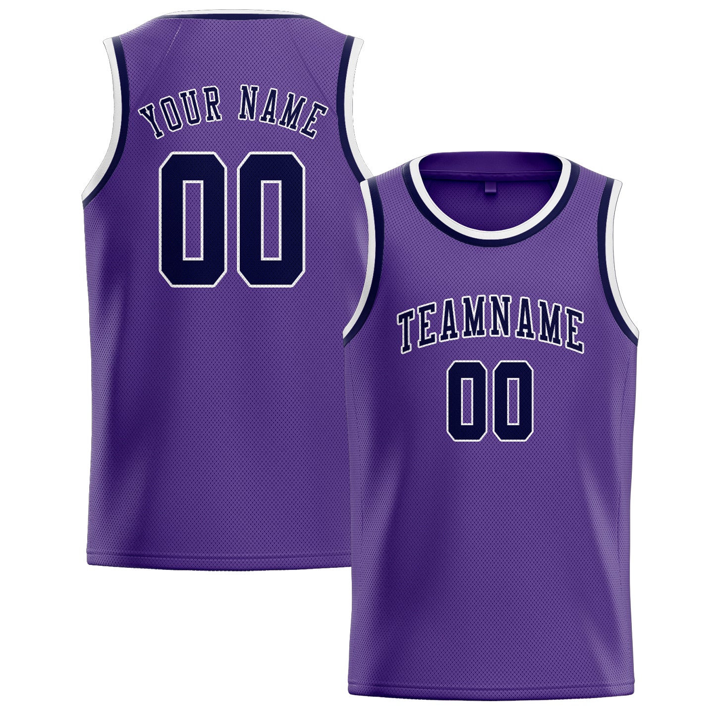Benutzerdefiniertes Professionelles Lavendel Stahlblau Basketballtrikot