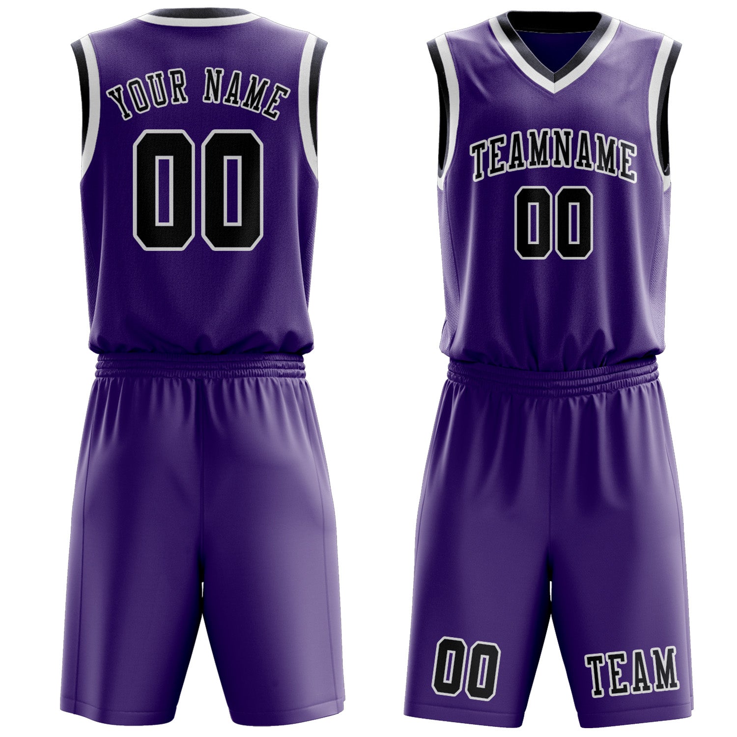 Benutzerdefiniertes Professionelles Lavendel Stahlblau Basketballtrikot-Set