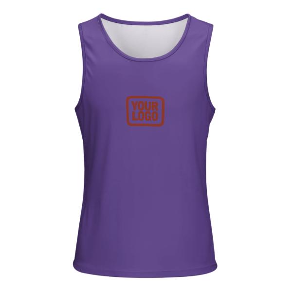 Maßgeschneidertes Lavendel Korallenrot Herren Tanktop