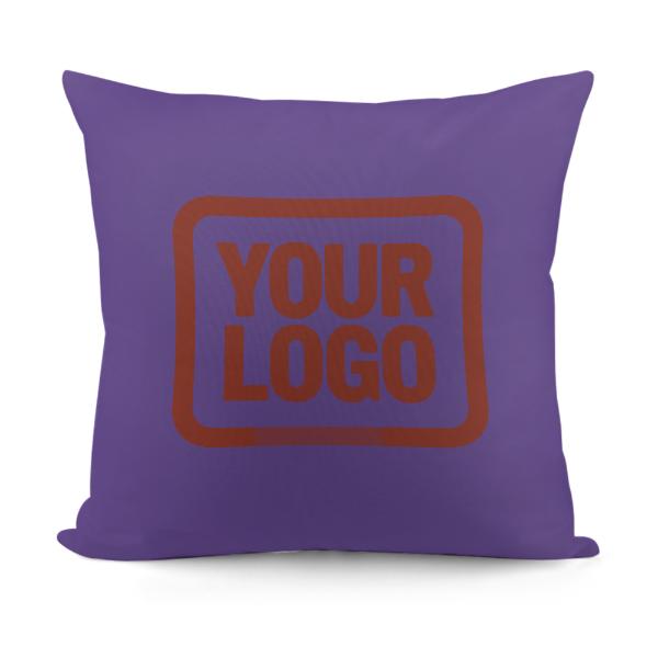 Federa personalizzata color rosso corallo e lavanda