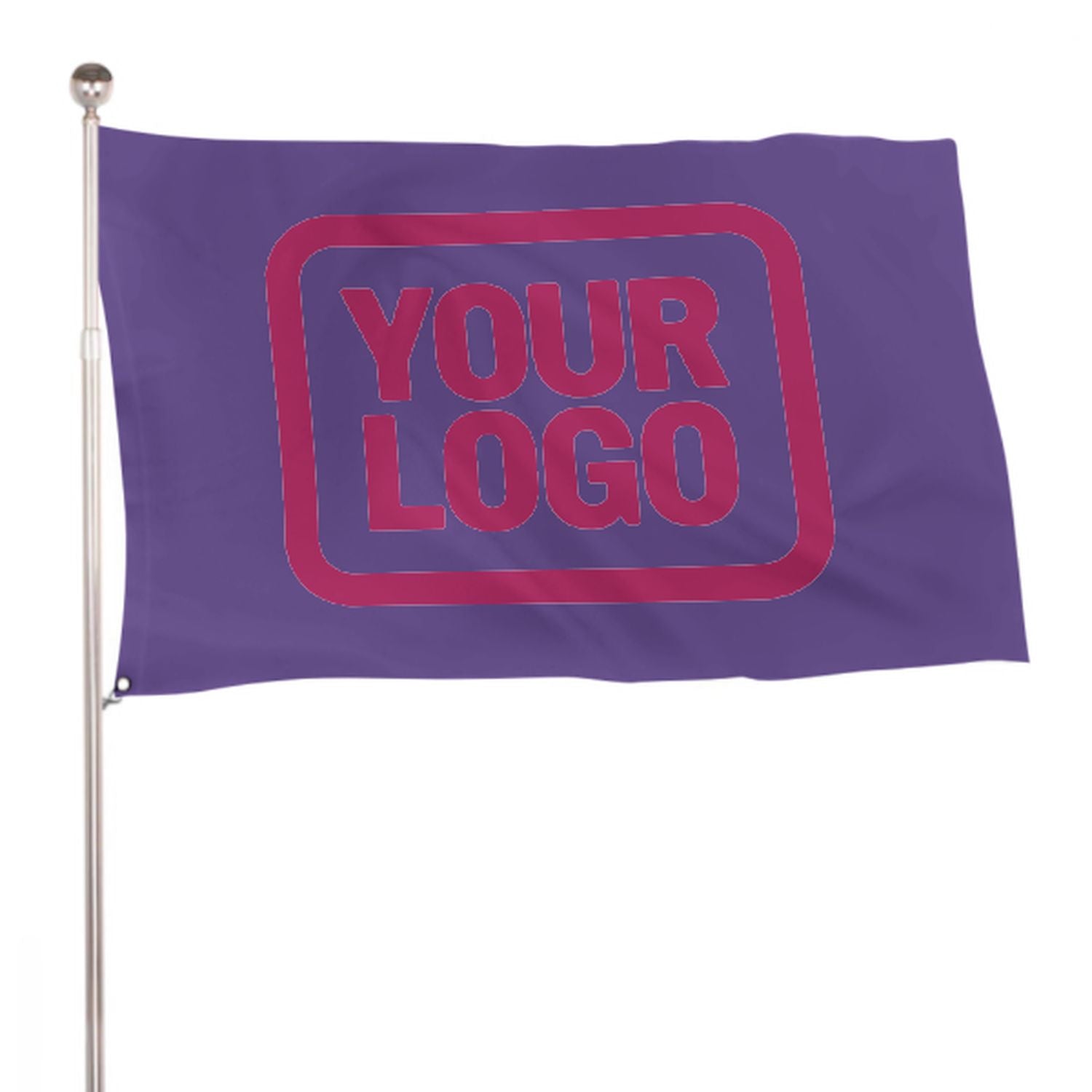 Maßgeschneidertes Lavendel Rosarot Flagge