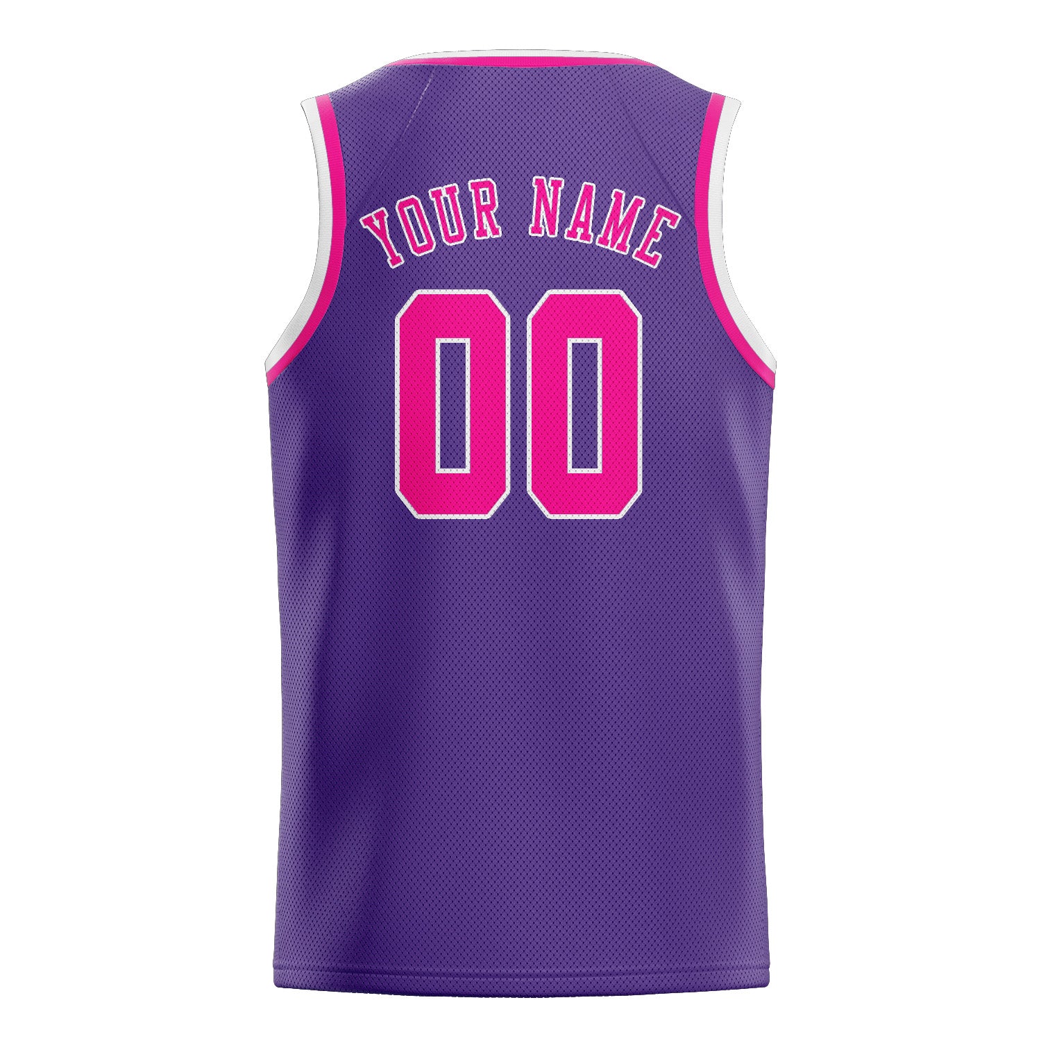Benutzerdefiniertes Professionelles Lavendel Rosarot Basketballtrikot