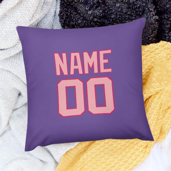 Federa personalizzata rosa lavanda