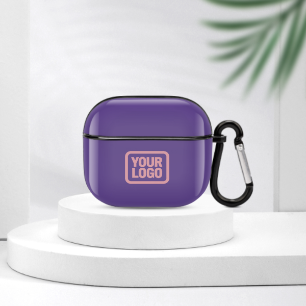 Maßgeschneidertes Lavendel Rosa AirPods-Hülle (3. Generation)