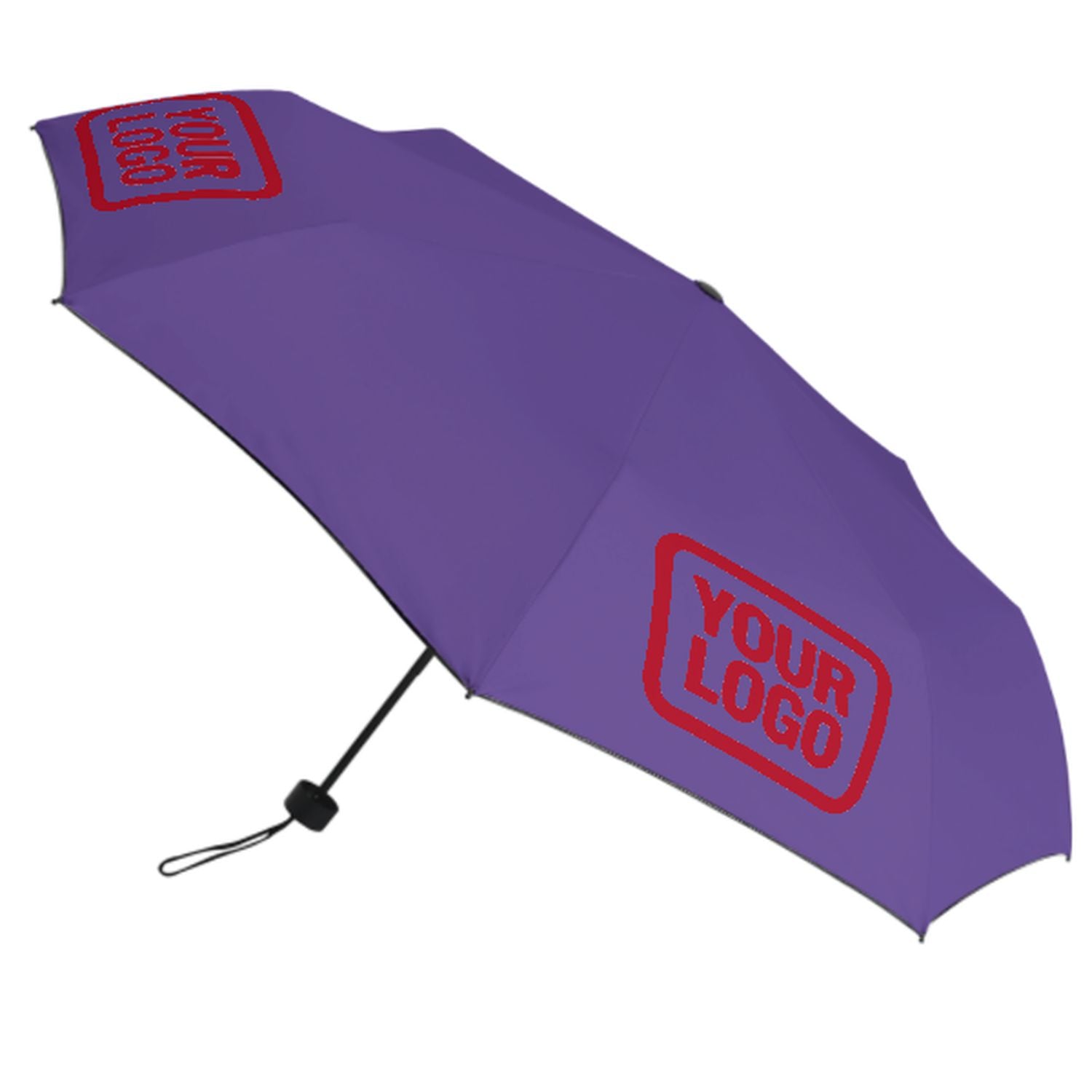 Maßgeschneidertes Lavendel Rot Automatik-Regenschirm