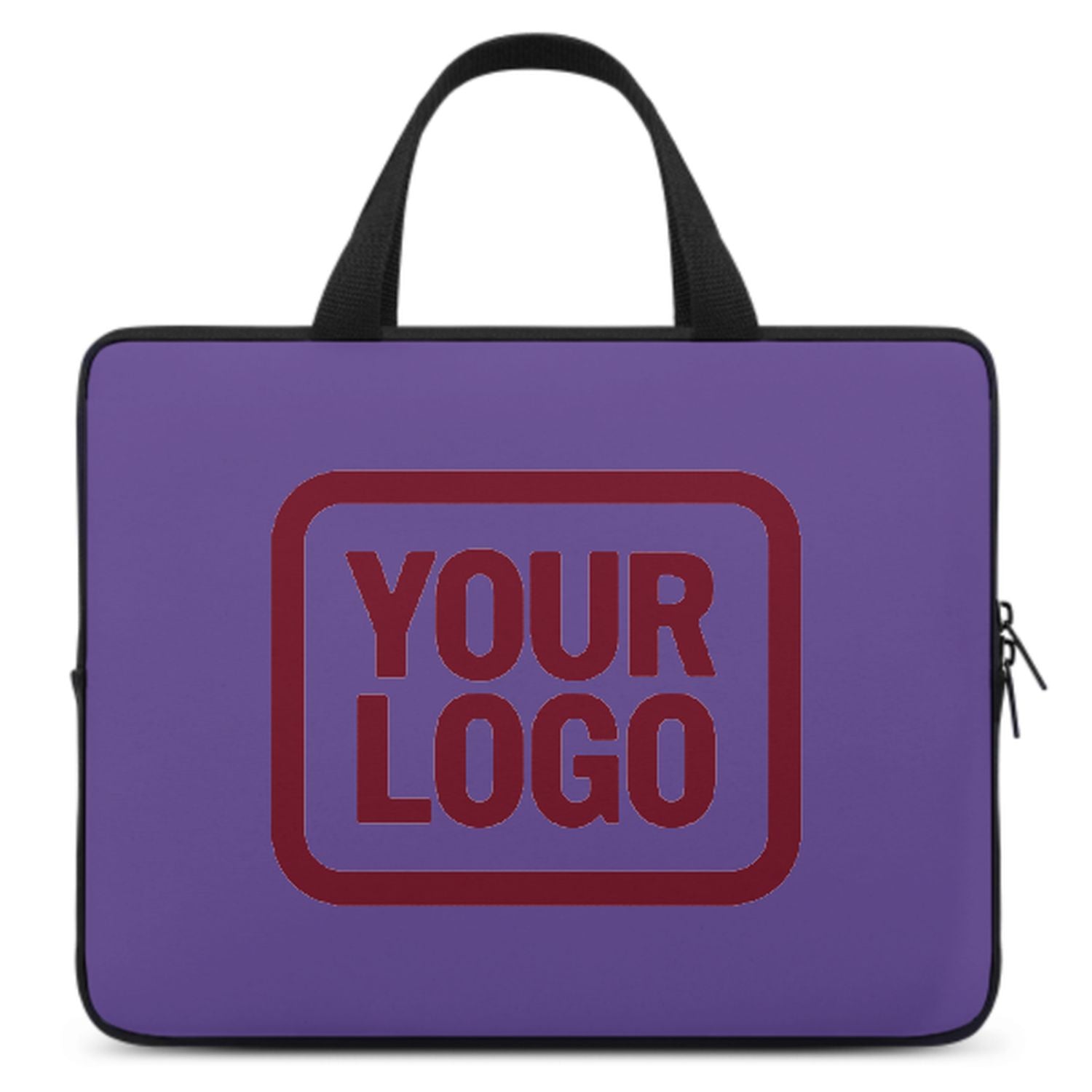 Maßgeschneidertes Lavendel Crimson Red Laptop Tasche