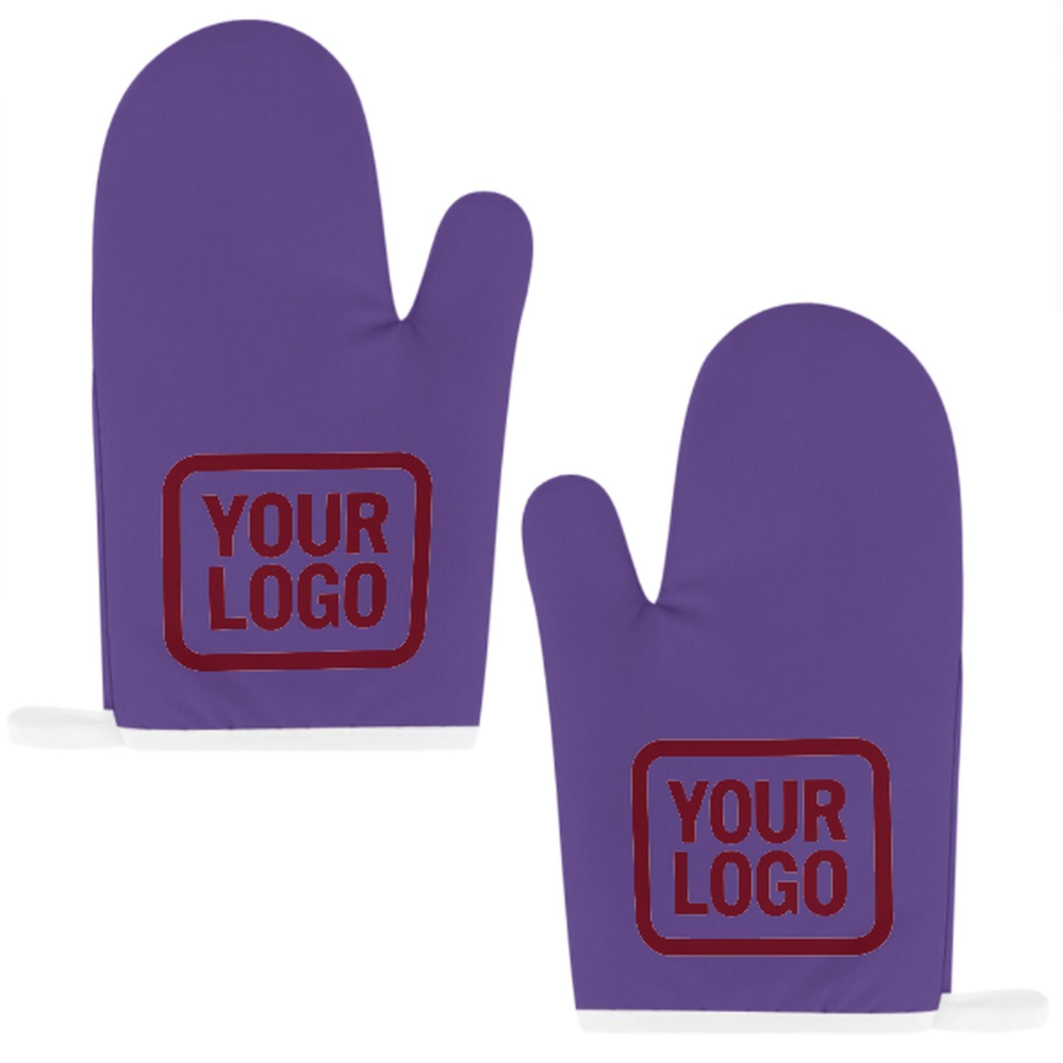 Maßgeschneidertes Lavendel  Karmesinrot Topfhandschuh Set – 2-teilig