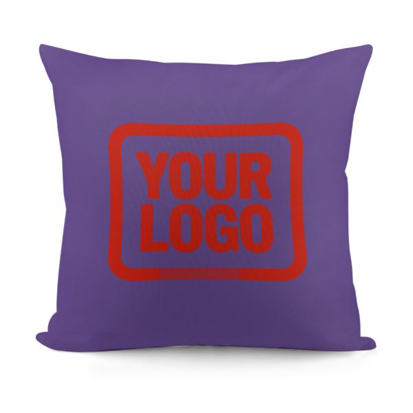 Federa personalizzata color lavanda, arancione e rosso