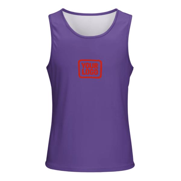 Maßgeschneidertes Lavendel Orangerot Herren Tanktop