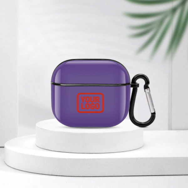 Maßgeschneidertes Lavendel Orangerot AirPods-Hülle (3. Generation)
