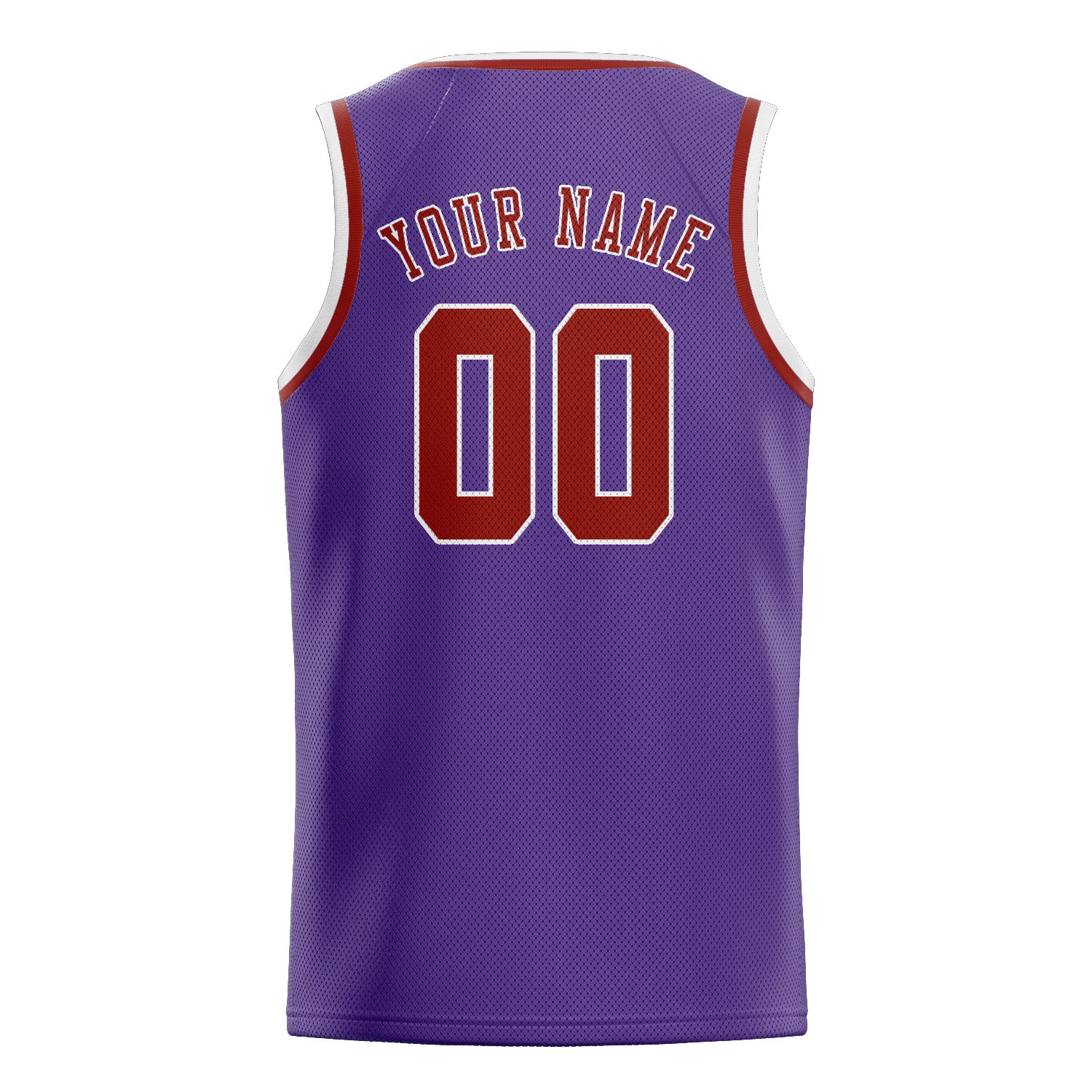 Benutzerdefiniertes Professionelles Lavendel Korallenrot Basketballtrikot