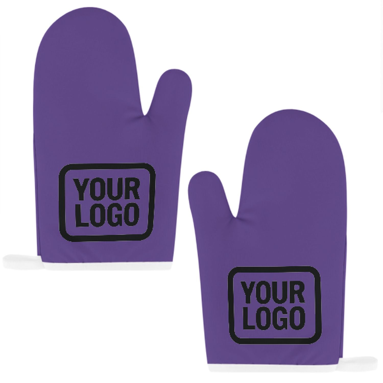 Maßgeschneidertes Lavendel  Schwarz Topfhandschuh Set – 2-teilig